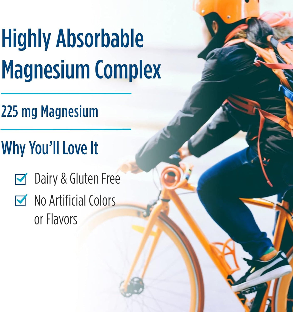 Suplemento Complejo de magnesio 90 cáp  225 mg de magnesio