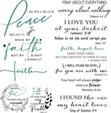 Vinilos de Pared Inspiradores Christianos - Estilo 12, Peel & Stick