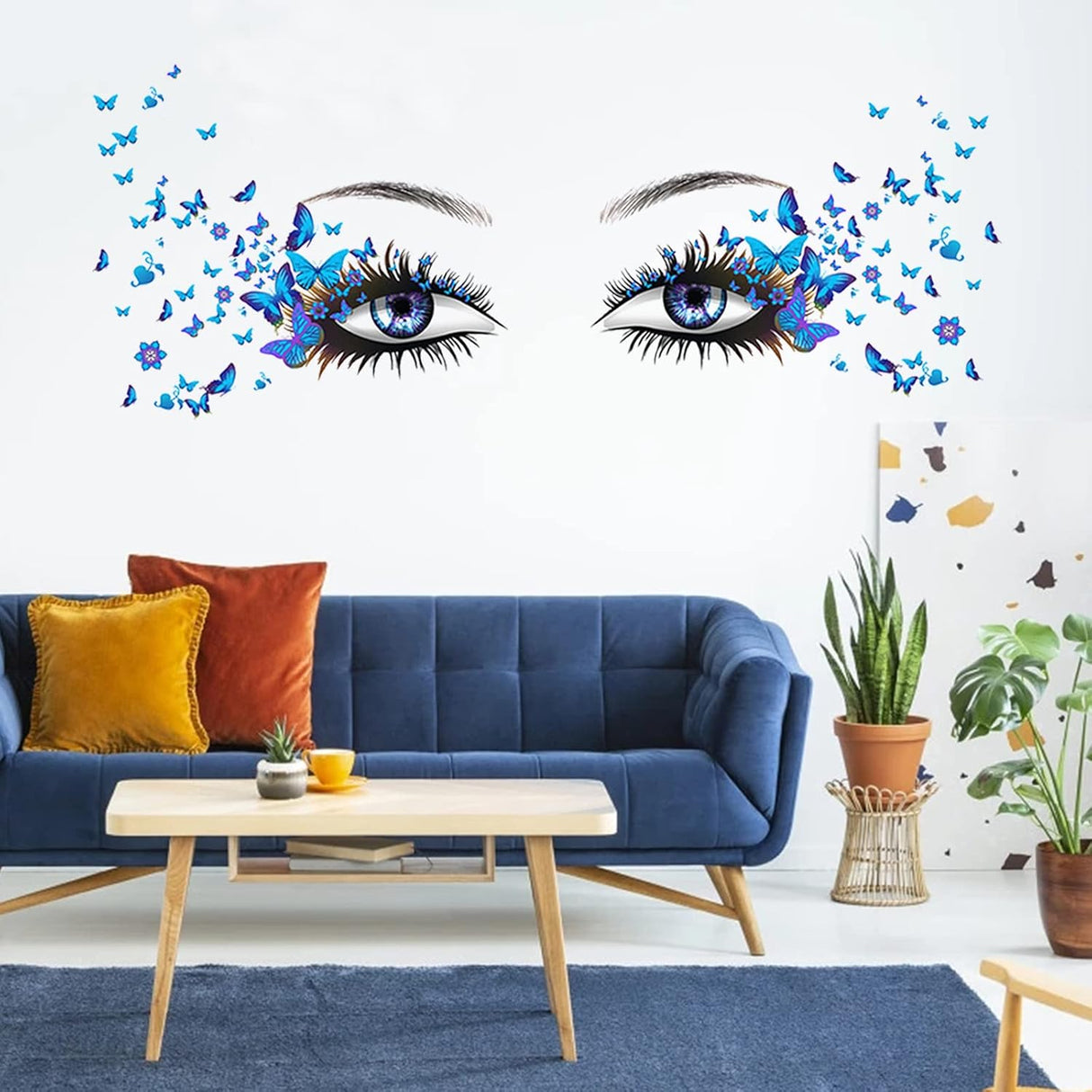 Stickers Pared X-xdaonl, Vinilo Mate, Decoración Mariposa