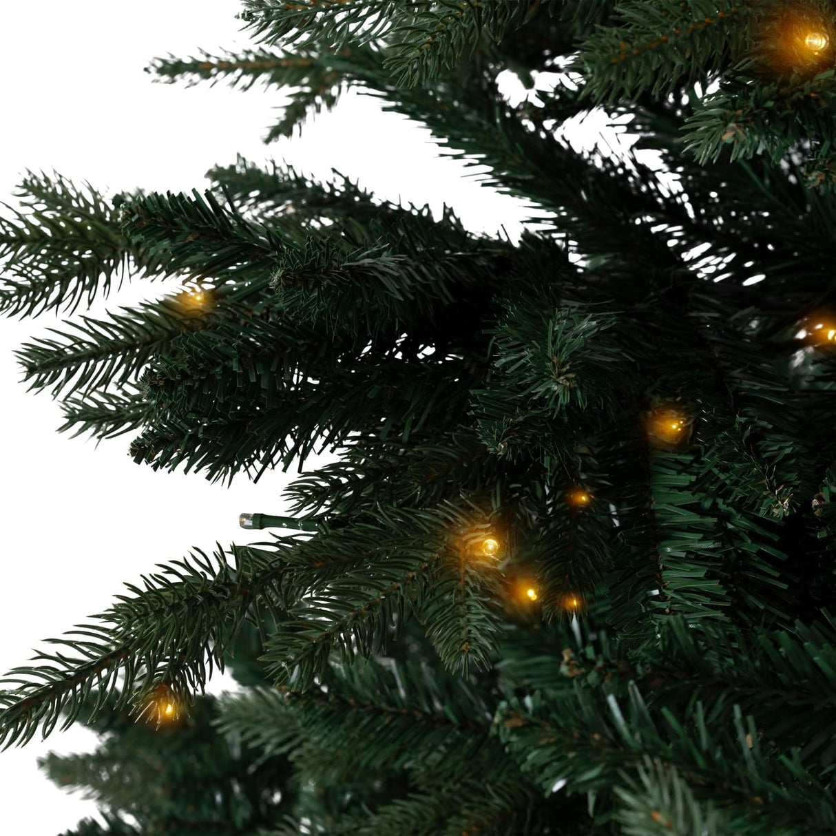Árbol de Navidad artificial 7.5ft con luces y soporte metálico