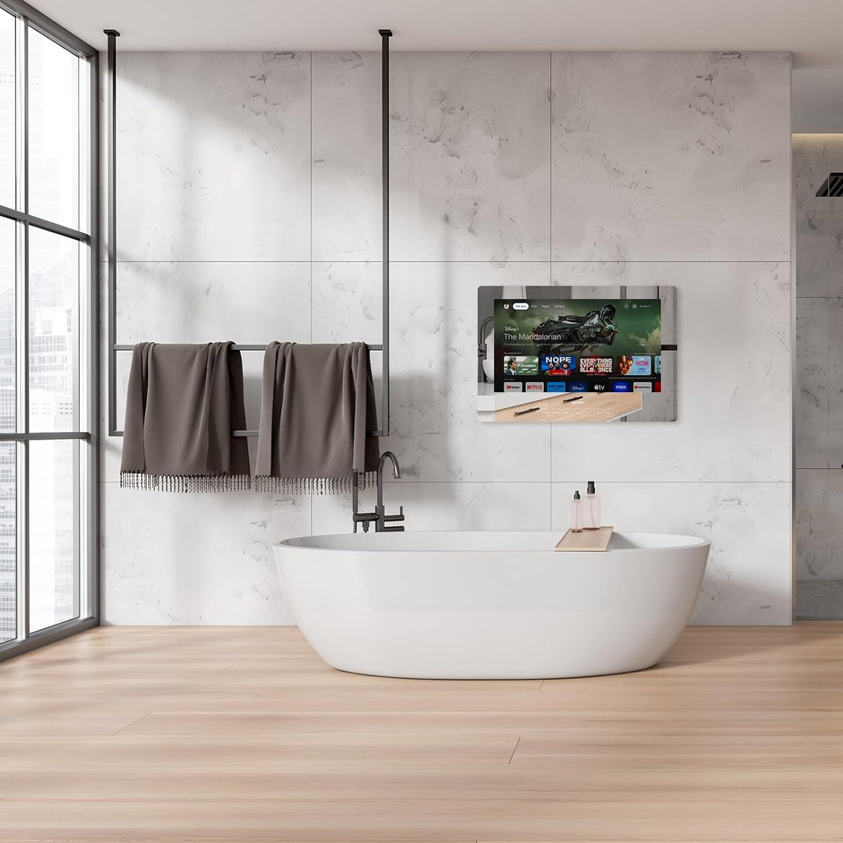 Televisor Baño Smart Mirror SYLVOX 24 1080P IP66 WiFi