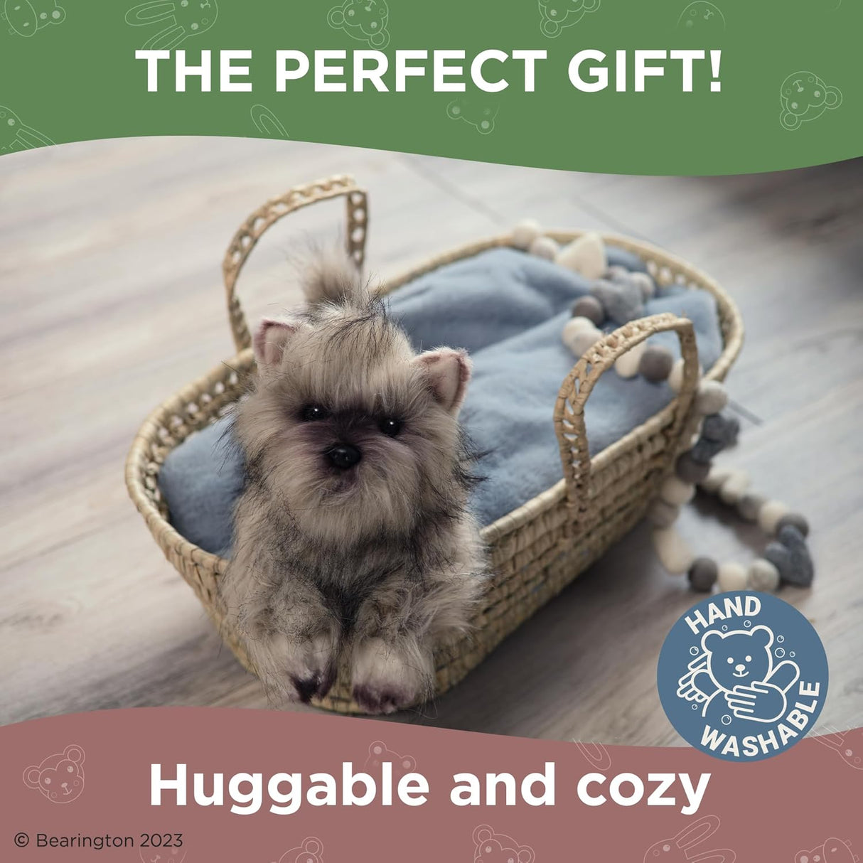 Osito de Peluche Cairn Terrier Bearington 13 Pulgadas Realista