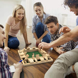 Juego de Mesa Amerous Shut The Box con 12 Dados, 1-4 Jugadores