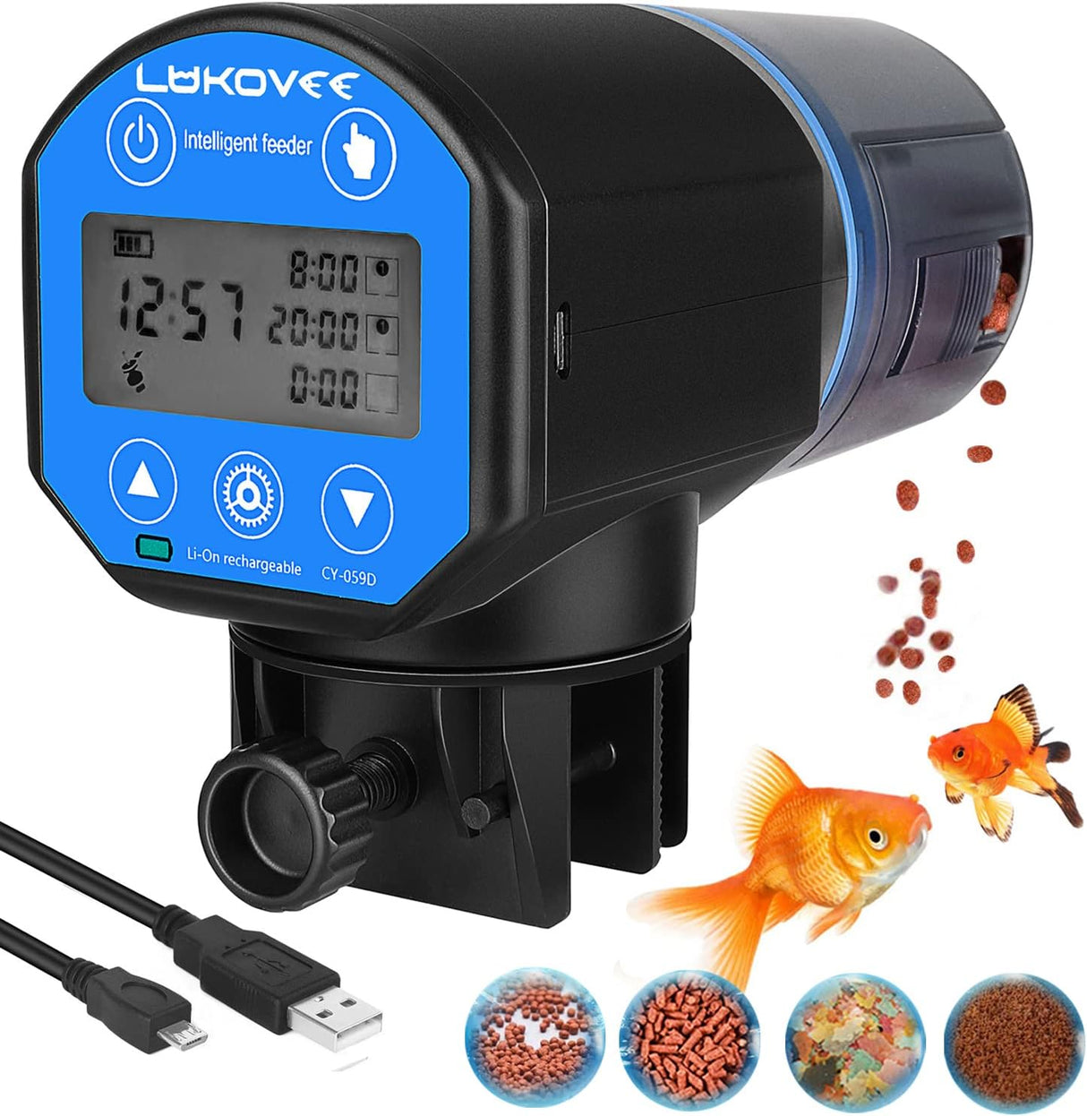 Disparador Automático de Alimento Lukovee, 200ML, Recargable