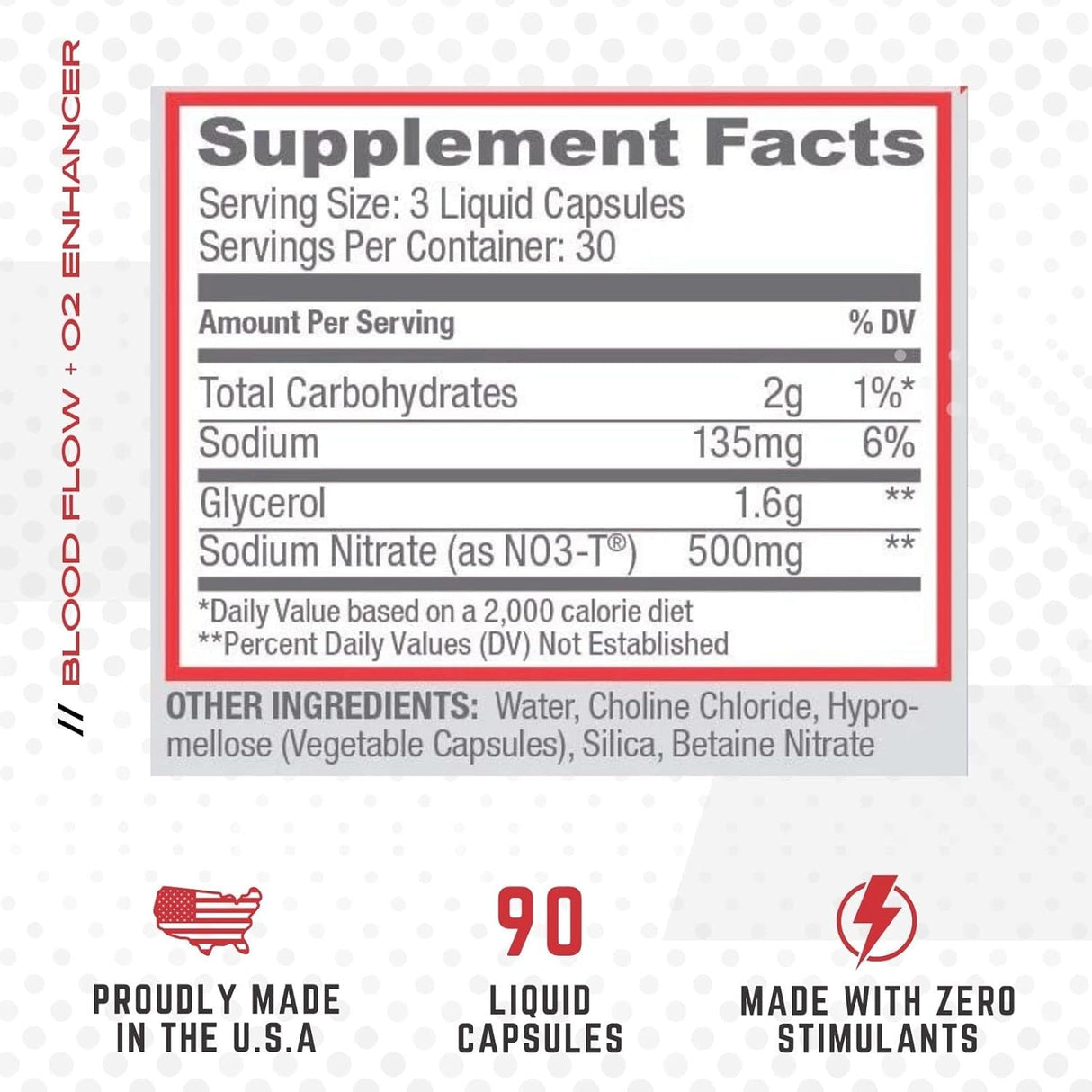 Suplementos Noxygen de Purus Labs óxido nítrico  90 cap