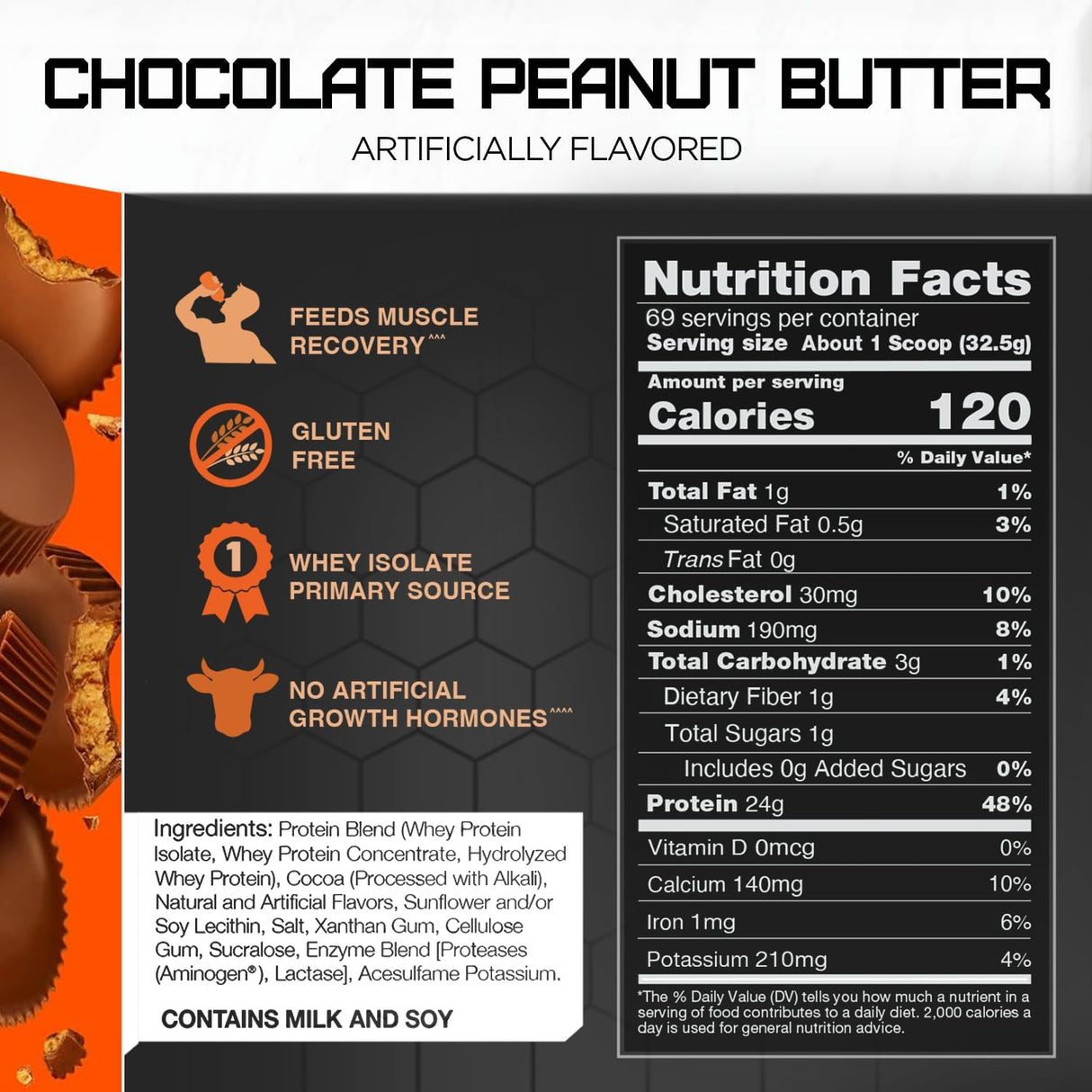 Rival Whey Proteína Chocolate Peanut Butter 5lb