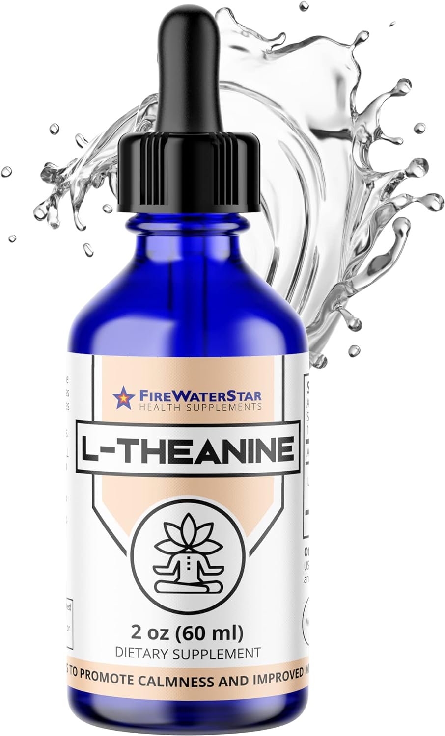Suplementos Gotas líquidas de L-teanina 200 mg 2 onzas