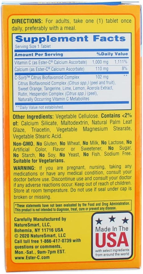 Suplemento Ester C 1000mg 60ct Coate Tamaño 60ct