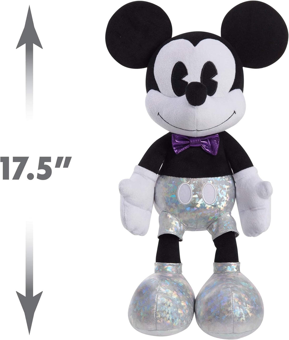 Peluche Grande Mickey Mouse, Just Play, Juguete Oficial 100 Años