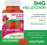 Maxi Health Tabletas masticables para ayudar a dormir  120un