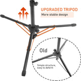 Soporte de micrófono con clip para iPad, tripié, portátil