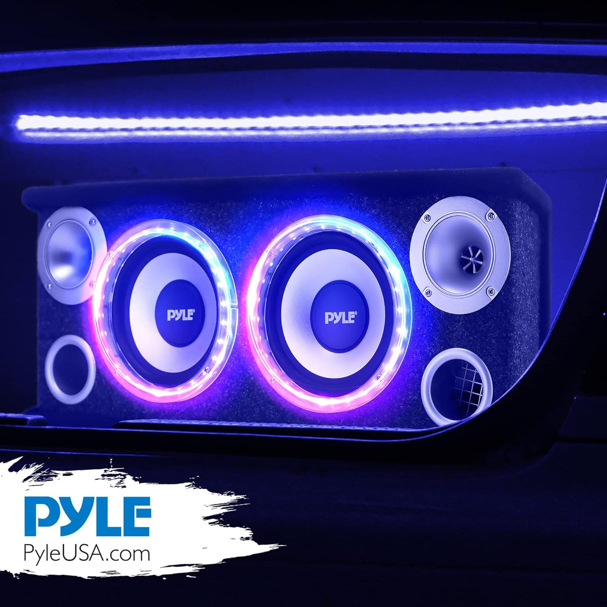 Parlante de caja de subwoofer dual PYLE PL26BSL