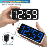Reloj Despertador Digital Pequeño, Pantalla RGB, Dimmable