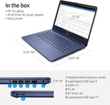 Laptop HP 14'' HD, 16GB RAM, 64GB eMMC, Intel N4120