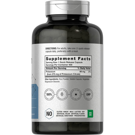 Suplementos Alimenticios de citrato de potasio