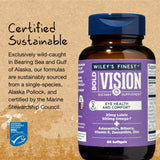 Suplemento de salud ocular de aceite de pescado con luteína