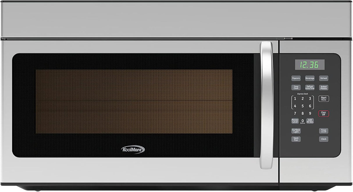 Microondas KoolMore KM-MOT-1SS, 300CFM, 10 Niveles, Timer