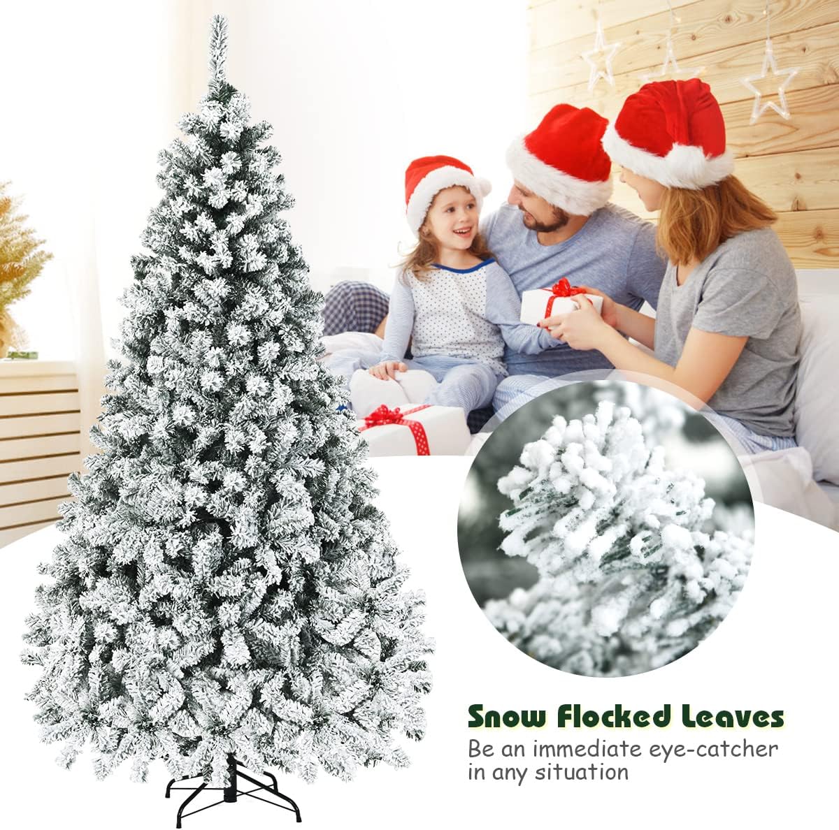 Árbol de Navidad Artificial Nightcore 7.5FT, 450 Luces LED