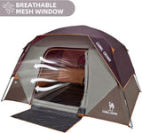 Tienda de campaña 4 personas CAMEL CROWN, impermeable, fácil montaje