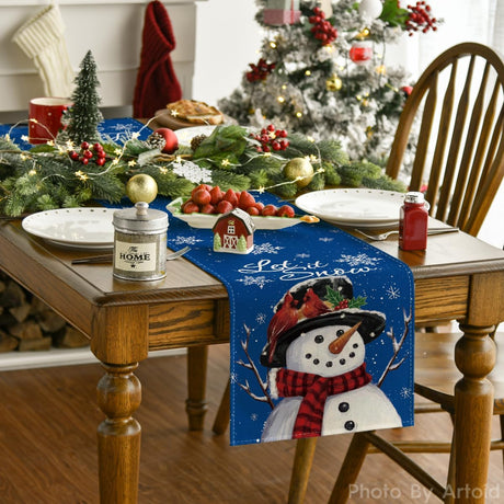 Camino de Mesa Artoid Mode 13x72 Pulgadas Let It Snow