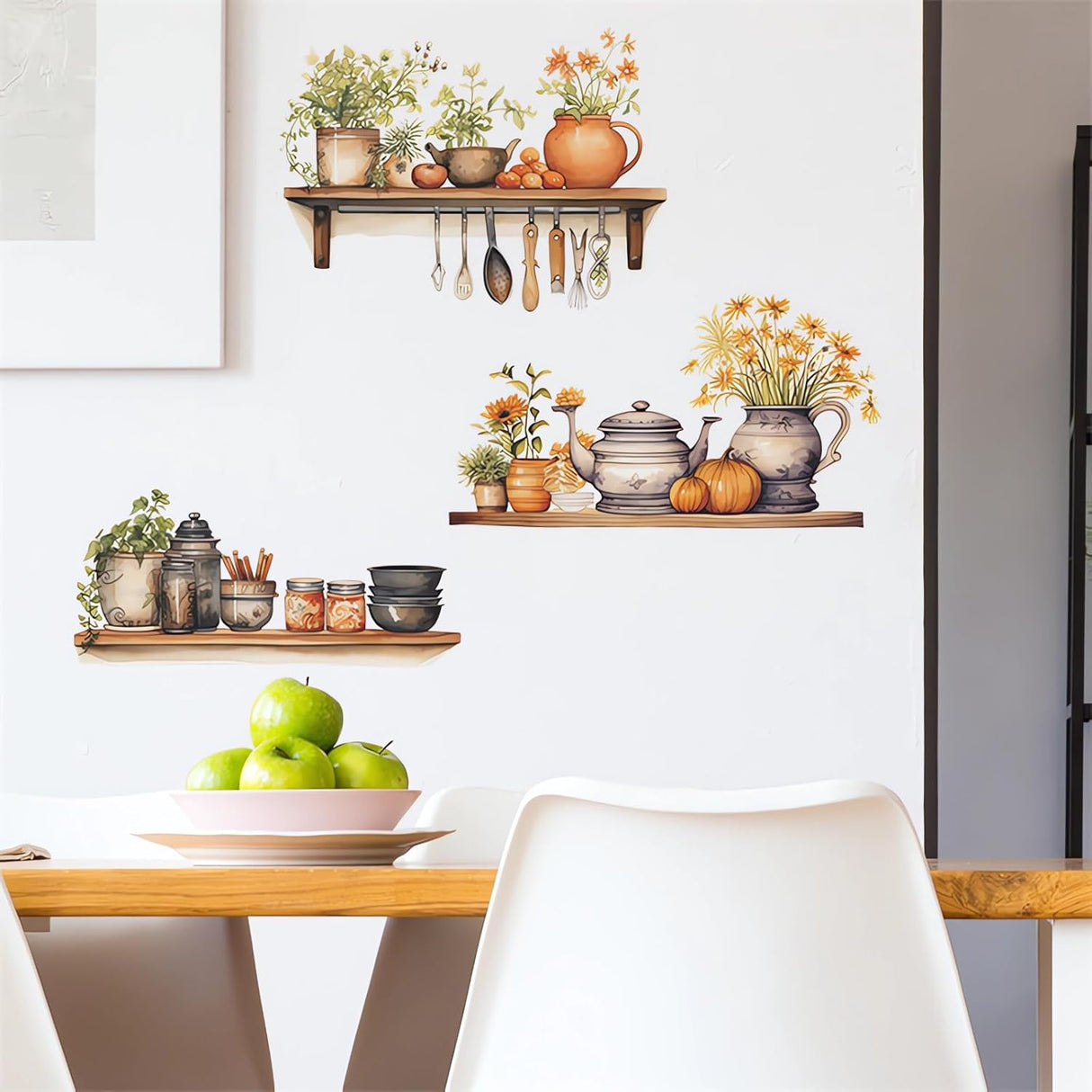 Stickers de Pared Plantas Verdes, Sacinora, Vinilo Removible