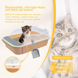 Caja de arena abierta para gatos con lado alto MUYG