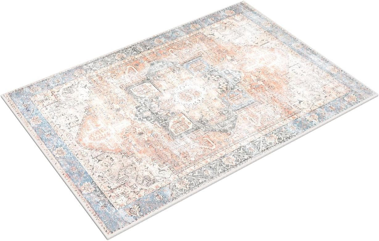 Alfombra Adiva Lavable 2x3 con Antideslizante, Vintage