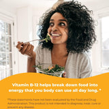 Vitamina sublingual B12 B6 ácido fólico biotina 250 unidades