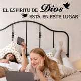 Vinilo Decorativo Espiritual, El Espíritu de Dios, 36x7.9
