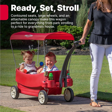 Wagon todo terreno para niños, Step2, asientos y toldo ajustable