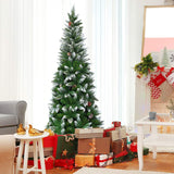 Árbol de Navidad Artificial, Decoración Nevada, Soporte Incluido