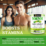 Suplemento NMNH 500mg de NMN, Antienvejecimiento, 120 cápsulas