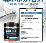 Suplemento de NAD+, 90 cápsulas, alta absorción, anti-envejecimiento