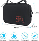 Estuche de viaje para diabéticos medidor de glucosa negro
