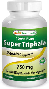 Suplemento Best Naturals Triphala 750 mg 120 Vcaps