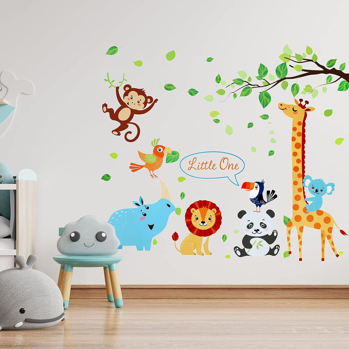 Stickers Pared Animales para Guardería, Decoración Infantil