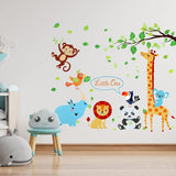 Stickers Pared Animales para Guardería, Decoración Infantil