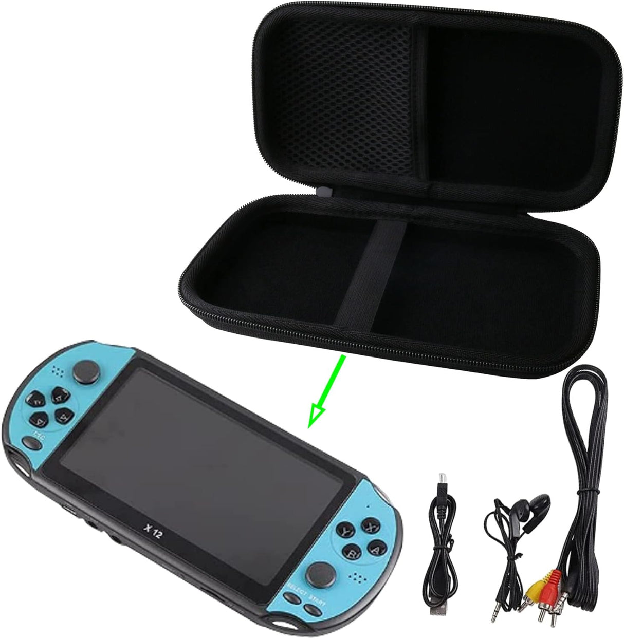 Estuche rígido de transporte para consola de juegos portátil