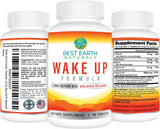 Suplemento Energético Earth Naturals Wake Up Fórmula Retardo 40 Cápsulas
