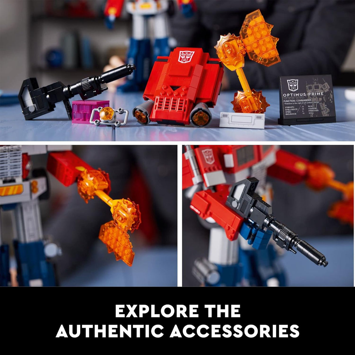 Optimus Prime 10302, Figura Transformable 2 en 1 Coleccionable