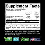Magnesium Glycinate 10000mg, 300mg Mg, 90 Veg Tablets