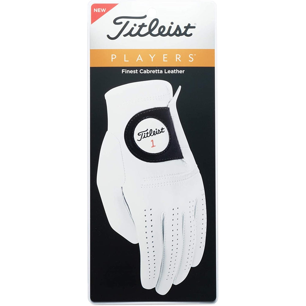 Guante de golf para jugadores de hombre blanco talla M