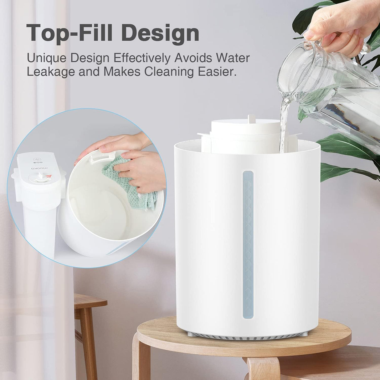 Humidificador ultrasónico de niebla fría 2 en 1 4L