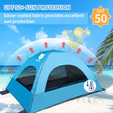 Tienda de Playa Night Cat, Carpa Portátil UV, 2-4 Personas