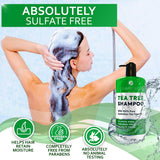 Champú de aceite de árbol de té sin sulfatos ni parabenos