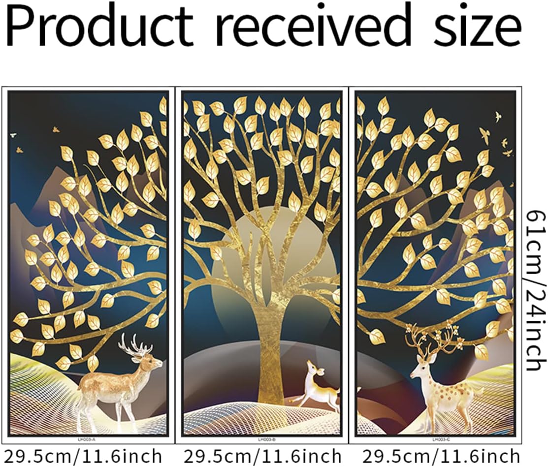 Stickers de Árbol Dorado, Arte de Pared para Decoración