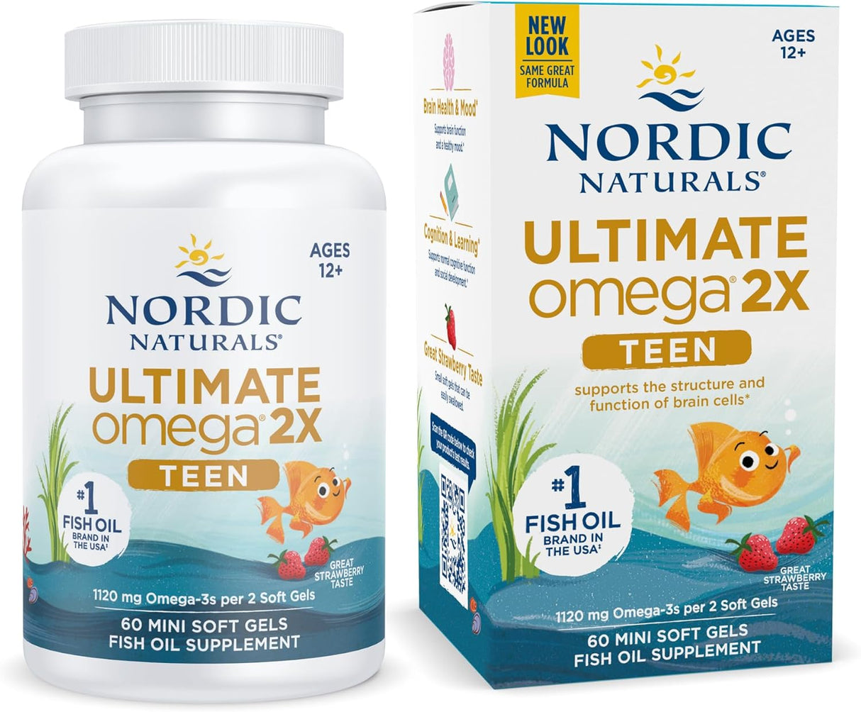 Suplemento Omega-3 total con EPA y DHA  60 mini geles suaves