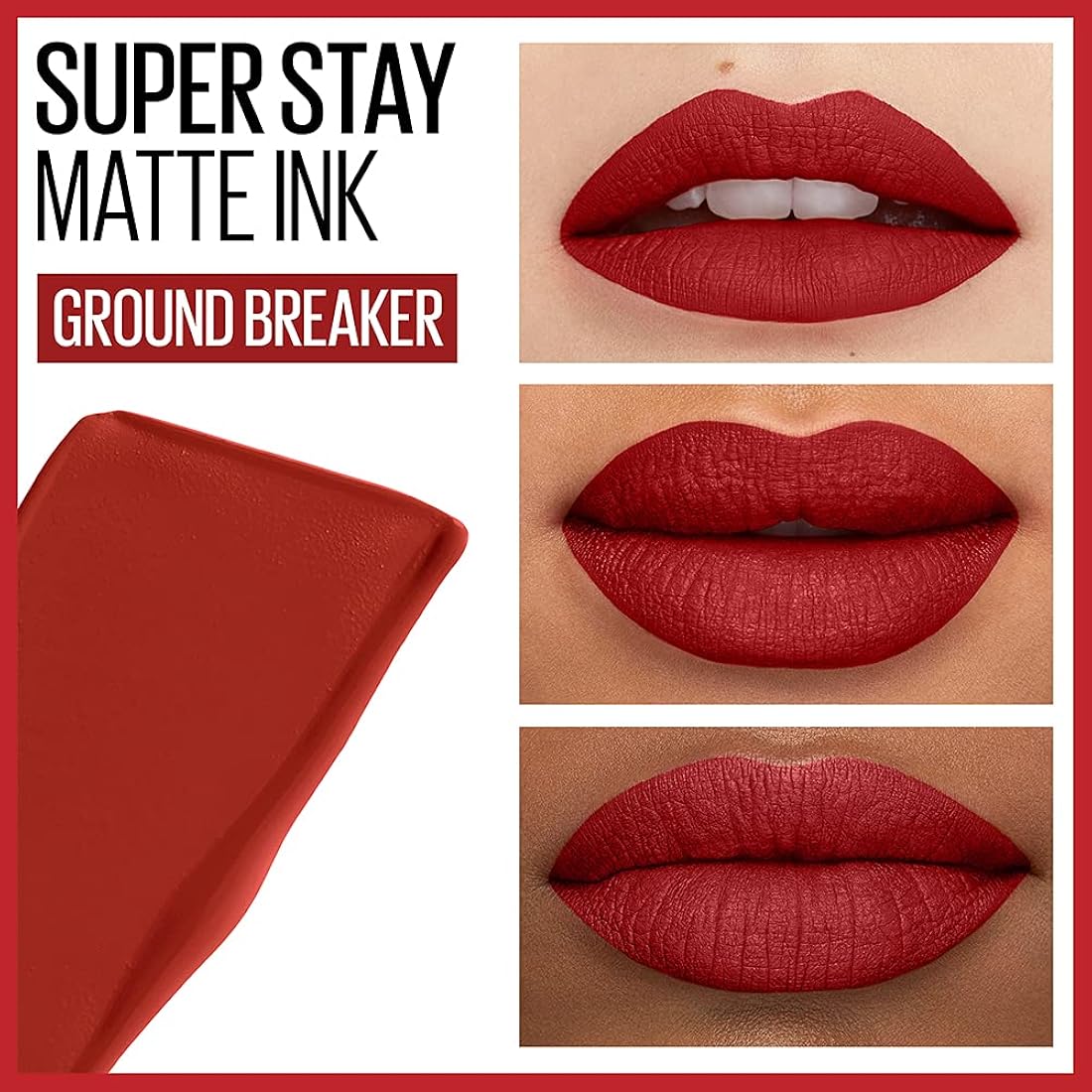 Lápices Labiales líquido de tinta mate rojo oscuro