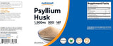 Psyllium Husk 1500mg, Nutricost, Non-GMO, Gluten Free, 500 Caps