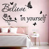 Decal Inspiracional Cree en Ti Mismo - Pegatina Motivacional